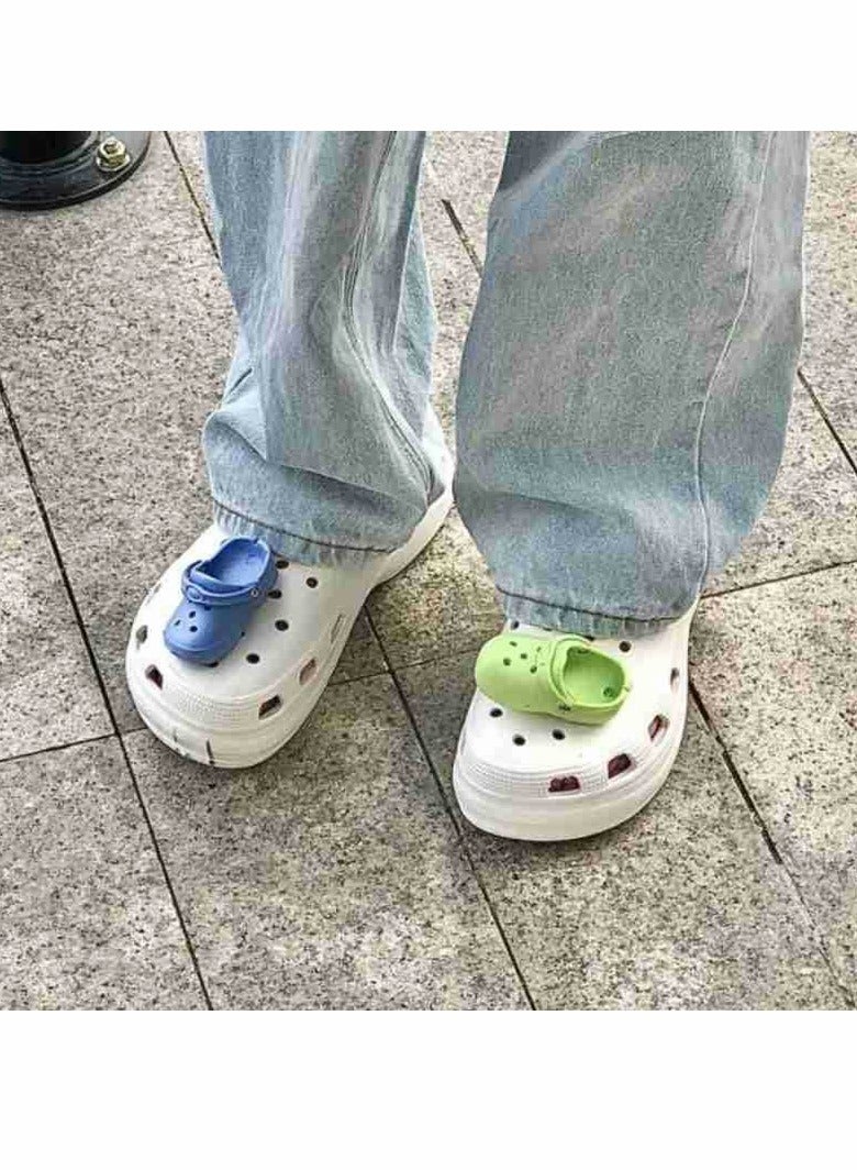 KASTWAVE Shoe Decoration Charms 2 Pcs Mini Shoe Charm for Crocs Accessories Hole Hole Shoe Buckle Party Favors ​Mini Charm Bracelet Wristband Decoration for Nurse Adults Men Women Kid - Image 1