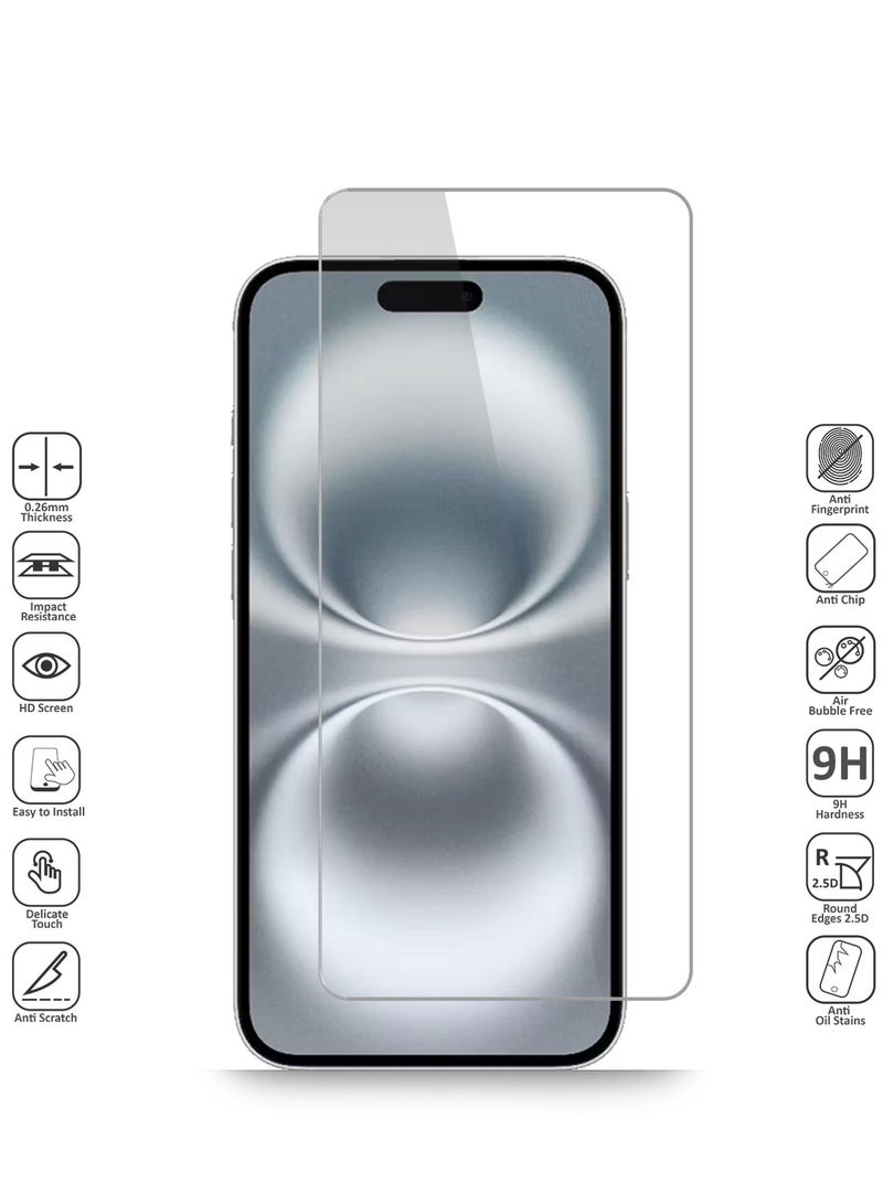 Techie Apple iPhone 16 Case and Screen Protector Combo Pack 2 in 1 - Clear Case with MagSafe with HD Tempered Glass Screen Protector - Image 2