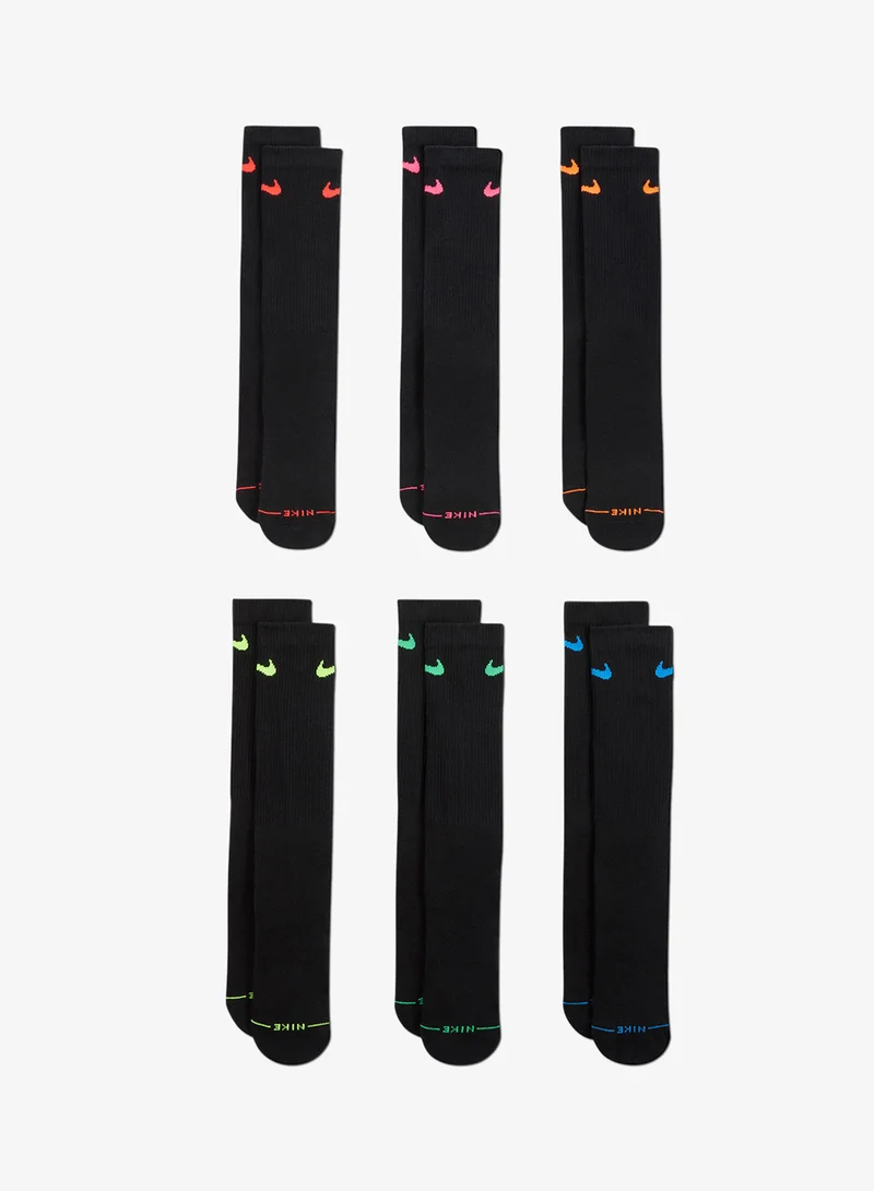 Nike 6-Pack Everyday Elevated Crew Socks