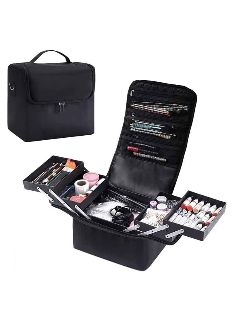 ORiTi - Professional Large Capacity Multilayer Makeup Organizer Box - Image 1