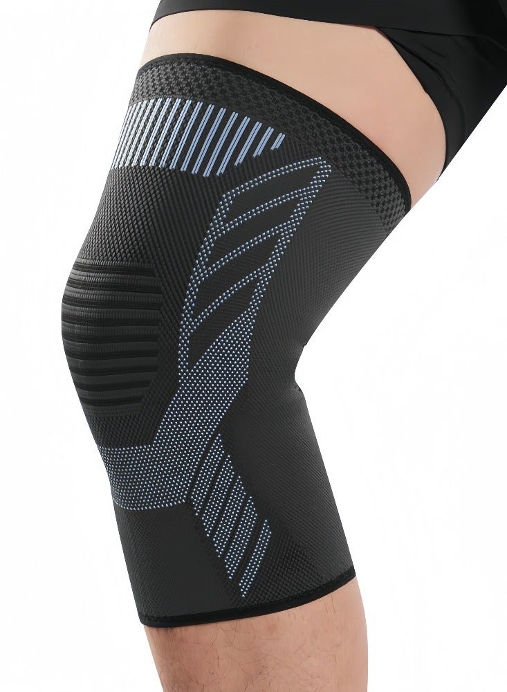 Hiras Knee Brace for Men & Women - 2-Piece Adjustable Compression Sleeves for Knee Pain Relief & Joint Support, Anti-Slip High-Elastic Sport Knee Pads for Running, Basketball, Gym Workout & Injury Recovery - Image 4