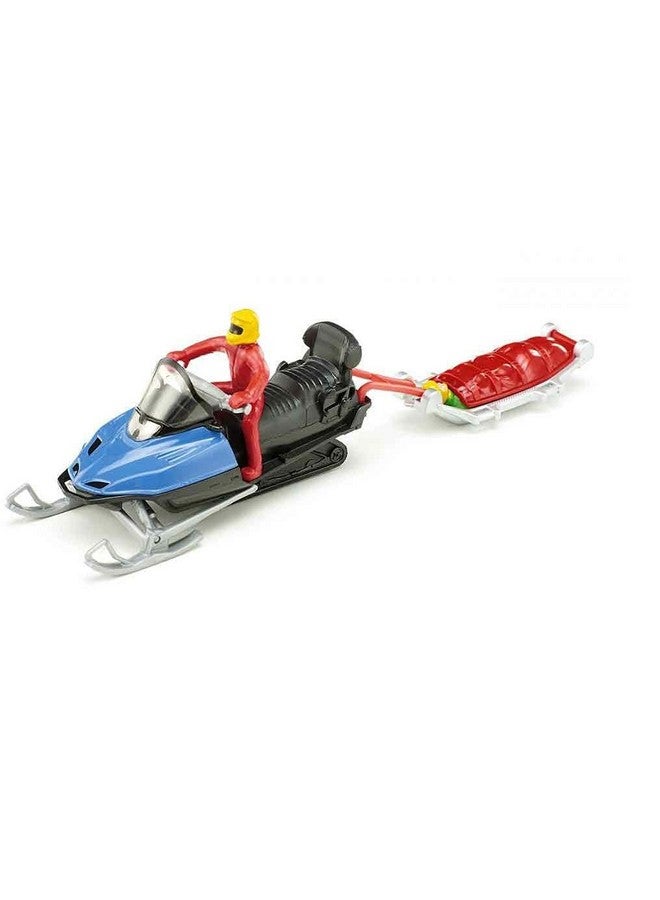 Siku 1684 Blister 1684Snow Mobile with Rescue Sledge, Multicoloured