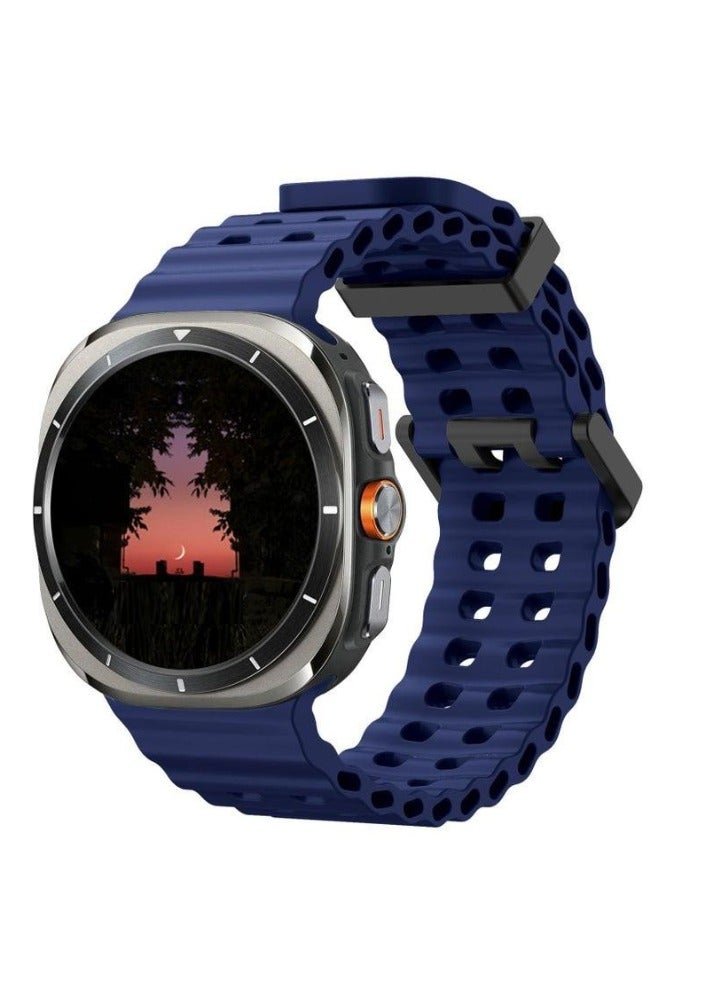 DUSALA Soft Silicone Adjustable Replacement Watch Strap for 47mm Galaxy Watch 7 Ultra | Durable Sport Bracelet | Lightweight, Sweat-Resistant Band for Active Lifestyle | Easy Installation – - Image 1