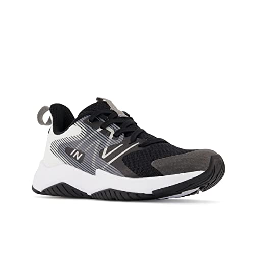 New Balance Kid's Rave Run V2 Lace-up Sneaker, Black/White, 4.5 Big Kid - Image 5