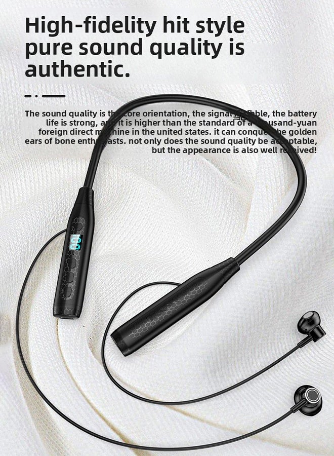FIMILU Wireless Neckband Headset Bluetooth Headphones HIFI Sound Noise Cancelling Earbuds Sweatproof Earpods Fast Charging & Long Battery Life – Earphones for Sports Gaming Travel Ear Buds with Mic for All Huawei Samsung Honor Xiaomi Android Apple Headphone Red - Image 2