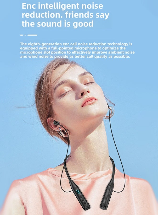 FIMILU Wireless Neckband Headset Bluetooth Headphones HIFI Sound Noise Cancelling Earbuds Sweatproof Earpods Fast Charging & Long Battery Life – Earphones for Sports Gaming Travel Ear Buds with Mic for All Huawei Samsung Honor Xiaomi Android Apple Headphone Red - Image 3