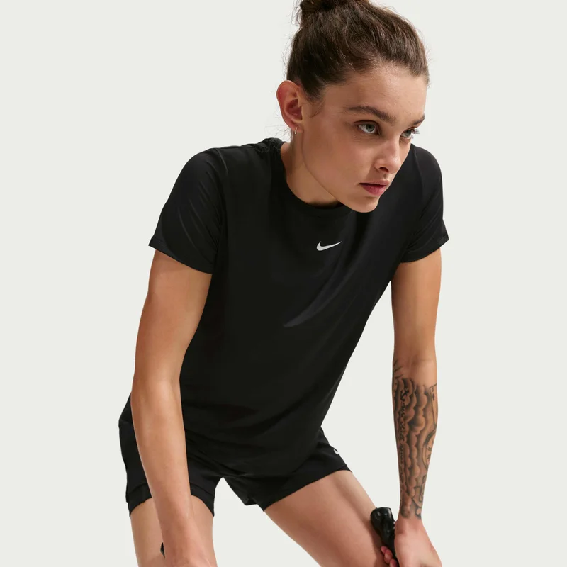 Nike Black Women's One Classic Dri-FIT Training T-Shirt for Women | Best Price UAE