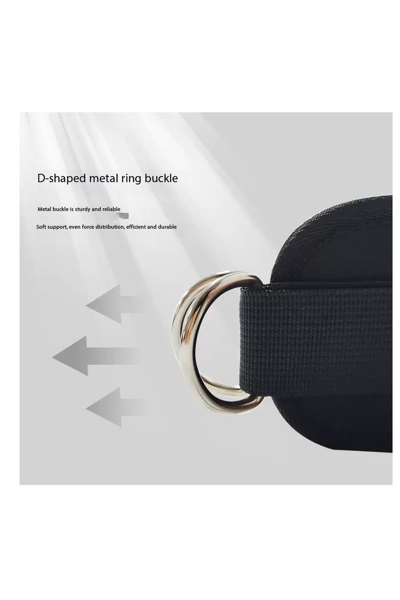 CityRiya-Long Ankle Straps, Adjustable Comfortable Ankle Cuffs with D-Ring & Velcro for Resistance Strength Training, Gym/Home Workouts, Tone Legs, Physical Therapy, Yoga Stretching - Men & Women - Image 3