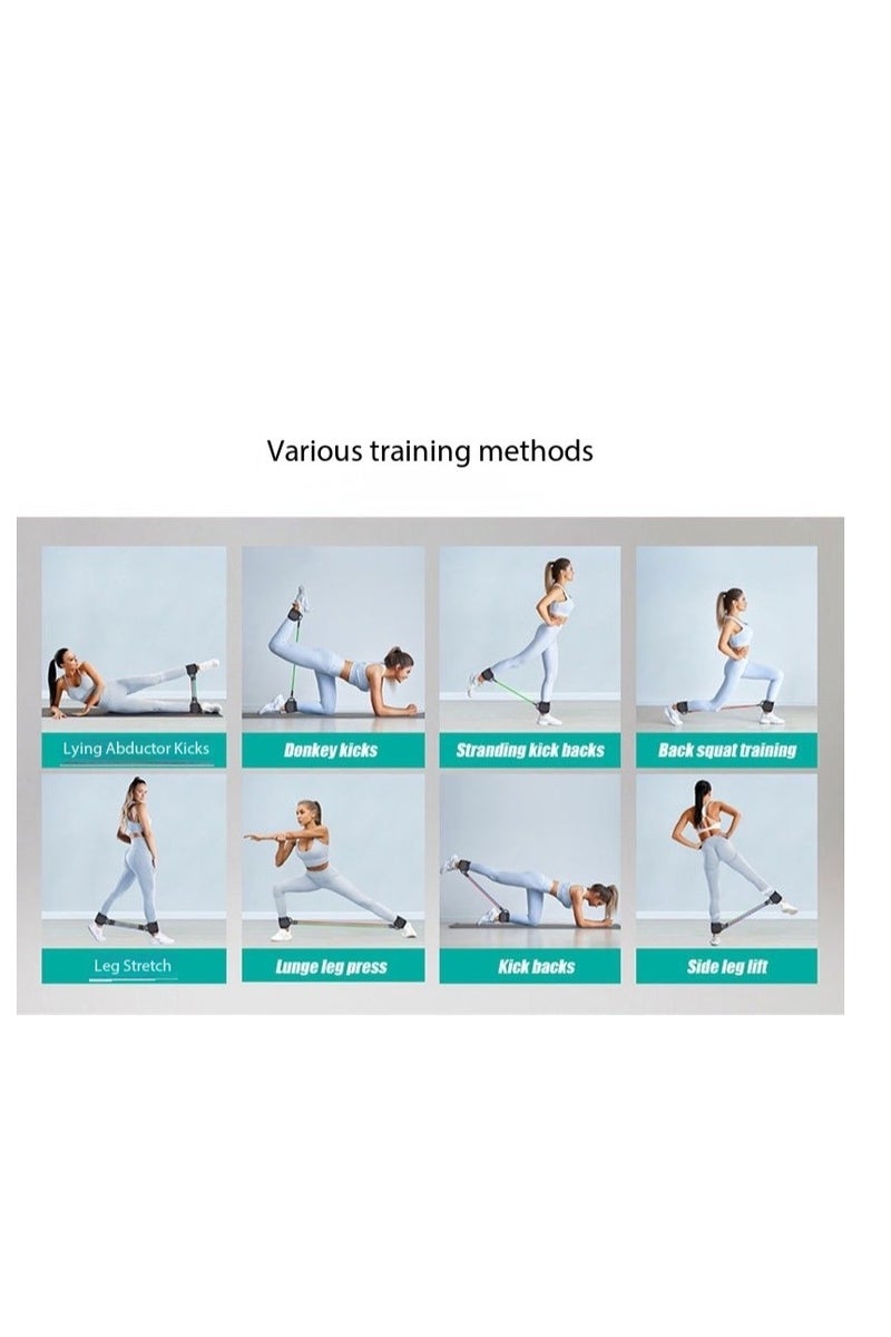 CityRiya-Long Ankle Straps, Adjustable Comfortable Ankle Cuffs with D-Ring & Velcro for Resistance Strength Training, Gym/Home Workouts, Tone Legs, Physical Therapy, Yoga Stretching - Men & Women - Image 5