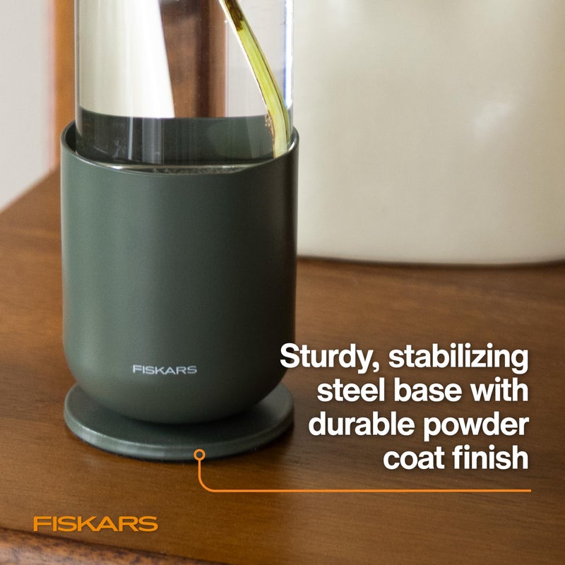 Fiskars Plant Propagator, 1 Piece â€“ Single Decorative Glass Propagation Vase with Metal Base for Rooting Plant Cuttings and Hydroponic Display - Image 4