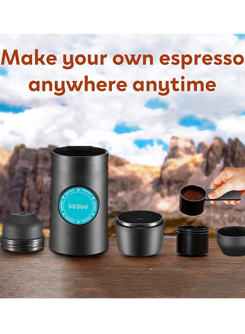 Furtey Electric Coffee Machine ,Mini Portable Ground Coffee Espresso Machine , Maker for Camping Hiking Black, Vehicle Mounted Outdoor Coffee Machine , Capsule Coffee Machine 22*7*7cm - Image 2