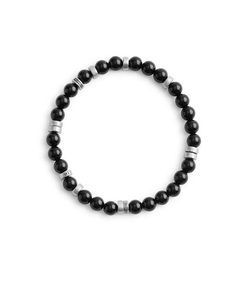 Coach Mens Bead Disk Stretch Bracelet