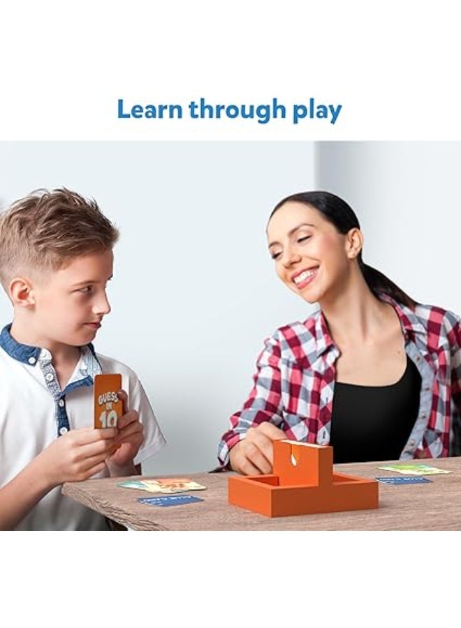 سكيلماتيكس لعبة بطاقات الأسئلة والتخمين "خمّن 10" - إصدار "حول العالم" - لعبة لوحية تعليمية وممتعة لتقوية الذكاء وسرعة البديهة - مثالية للحفلات، التجمعات العائلية والأصدقاء - مناسبة للأطفال والكبار. - Image 3