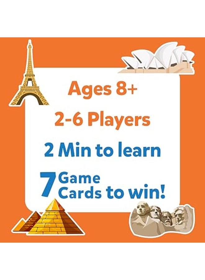 سكيلماتيكس لعبة بطاقات الأسئلة والتخمين "خمّن 10" - إصدار "حول العالم" - لعبة لوحية تعليمية وممتعة لتقوية الذكاء وسرعة البديهة - مثالية للحفلات، التجمعات العائلية والأصدقاء - مناسبة للأطفال والكبار. - Image 4