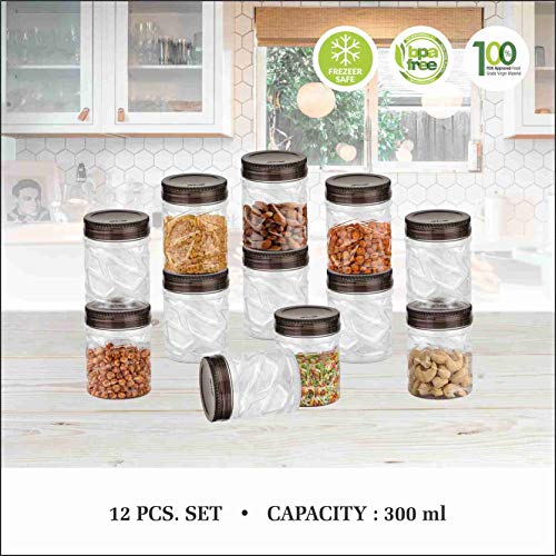 Sky Lexus Celebration 12 Pcs Storage Container Set for Kitchen (12pcs -300ml), (Grey) - Image 4