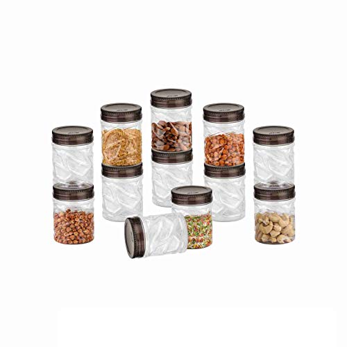 Sky Lexus Celebration 12 Pcs Storage Container Set for Kitchen (12pcs -300ml), (Grey) - Image 1
