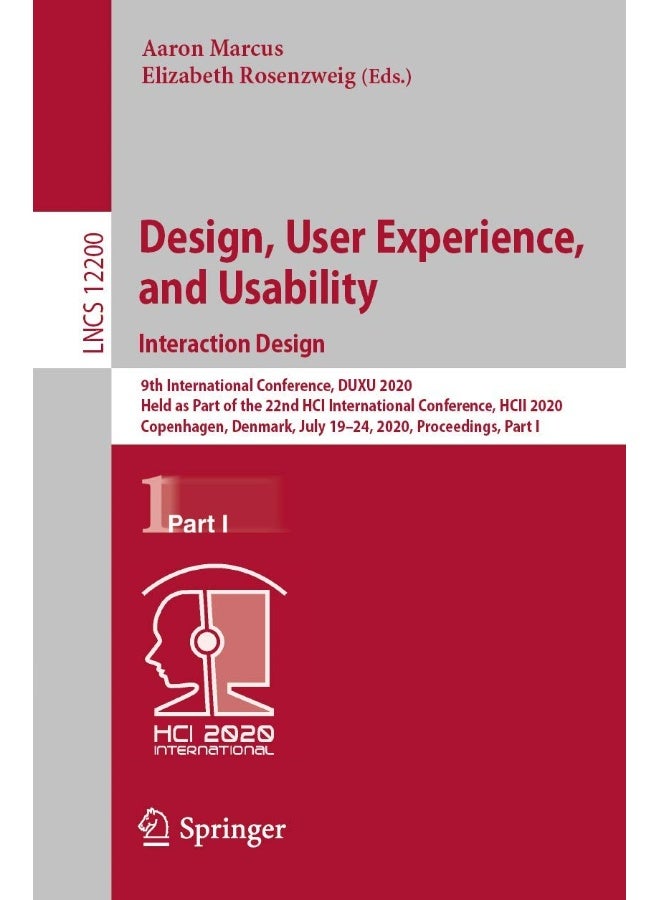 Design, User Experience, and Usability. Interactio: 9th International Conference, Duxu 2020, Held as P