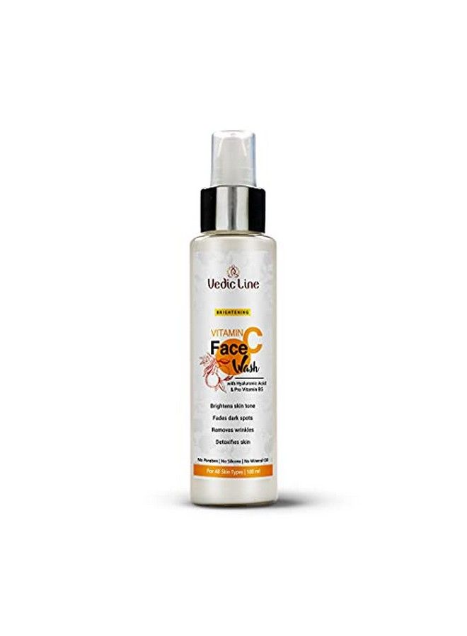 Vedicline Vitamin C Face Wash Reduce Dirt & Impurities Dark Spots With Citrus Lemon Extract Aloe Vera For Radiant Skin 100Ml - Image 1