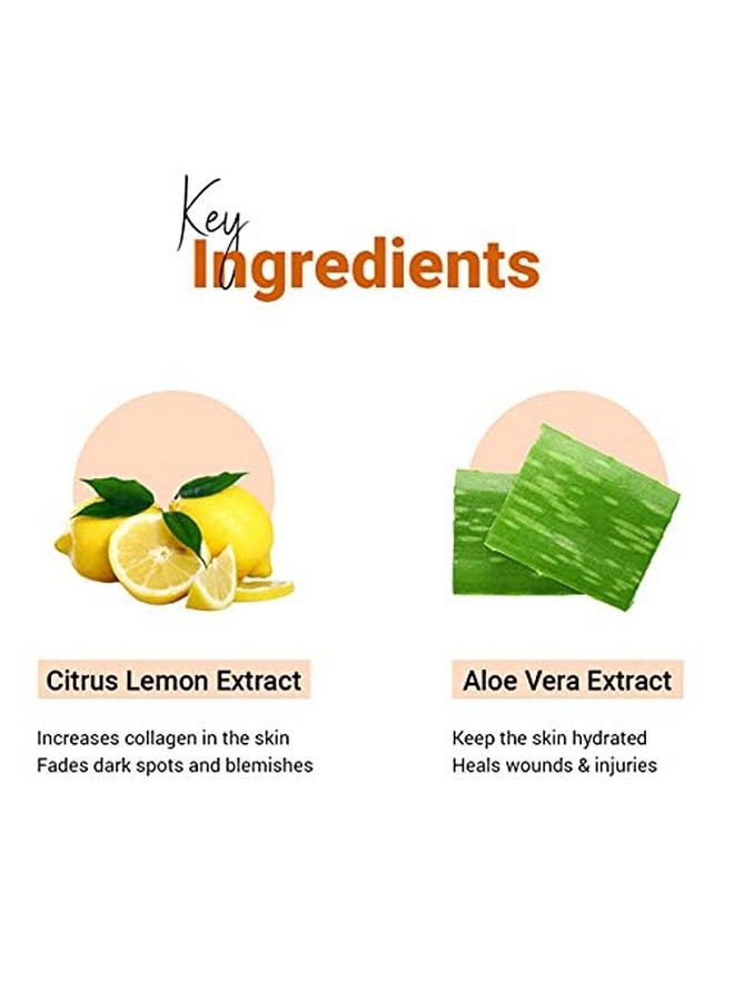 Vedicline Vitamin C Face Wash Reduce Dirt & Impurities Dark Spots With Citrus Lemon Extract Aloe Vera For Radiant Skin 100Ml - Image 5