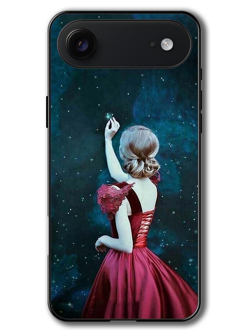 Theodor Case Compatible with Apple iPhone 17 Air 6.5 Inch Protection Shockproof Bumper Cover Girl Touching Star - Image 1