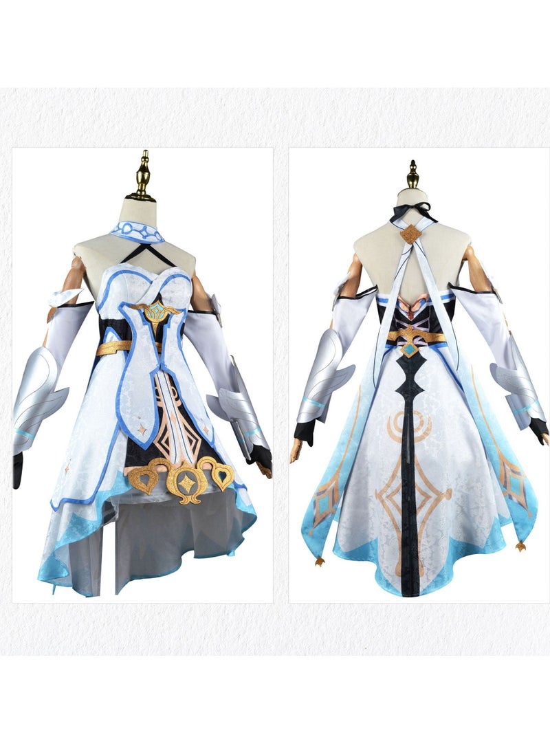 Loquat Genshin Impact Lumine Cosplay Costume, Game Anime Characters Dress Full Set  Costume - Image 1