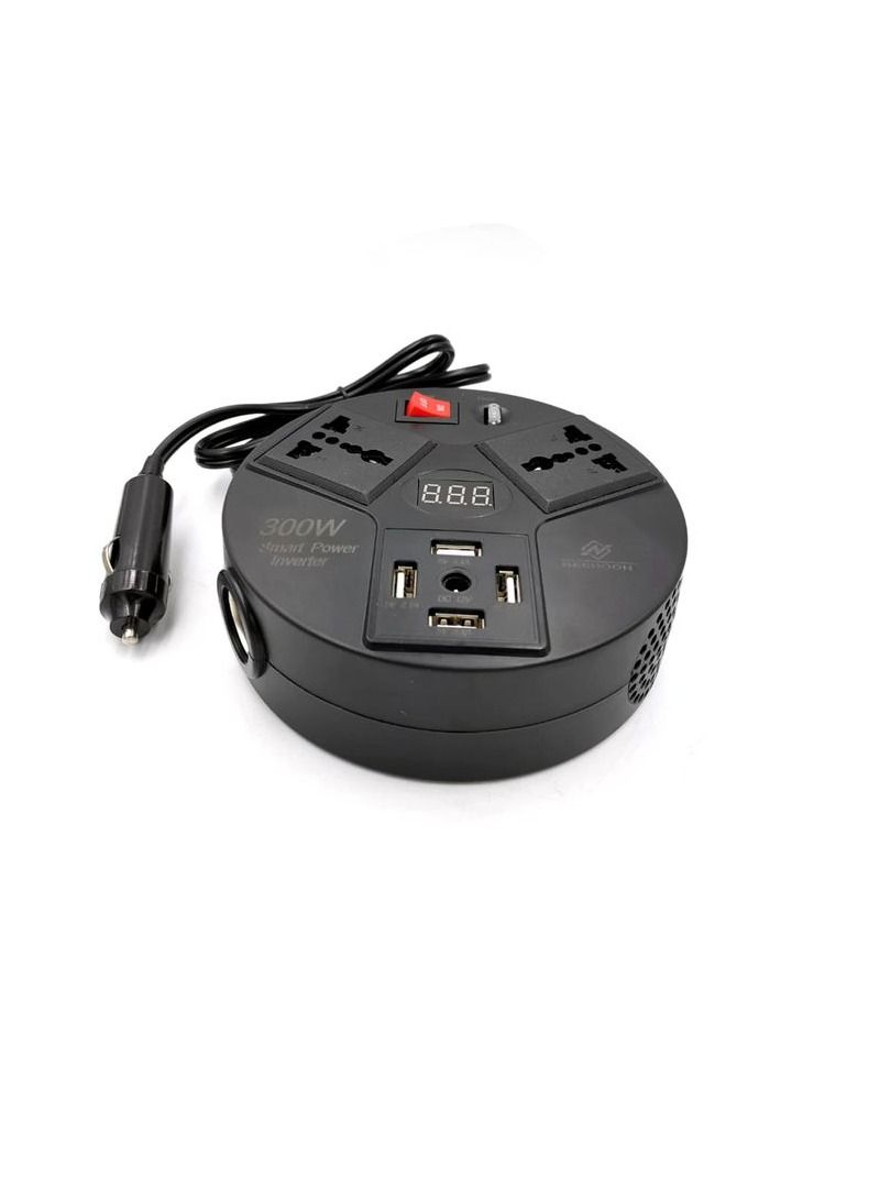 NEEHOON NH82600 Car 220V Power Inverter 300W 12V To 220V Power Out 4 USB Port 12V Out Digital Display Car Inverter - Image 2