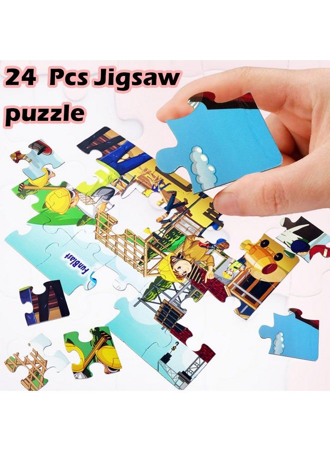 FunBlast Jigsaw Puzzles for Kids, Building Construction Jigsaw Puzzles for Kids, Floor Puzzle for Children, Learning & Educational Jigsaw Puzzle Toys, 24 Pcs Puzzle (Multicolor) (Set-A) - Image 5