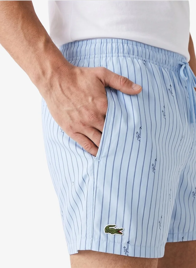 لاكوست Printed Swim Trunks