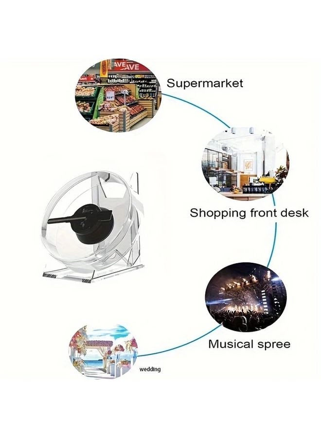 Compact 3D Holographic Christmas Projector USB Powered Remote Controlled White ABS Resin - Image 4