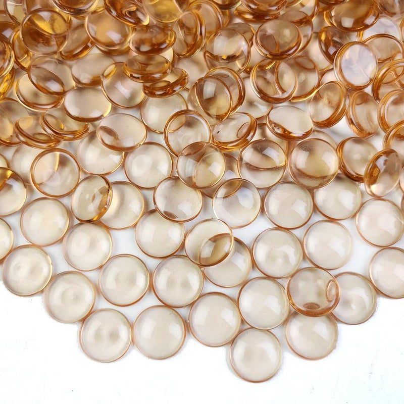 HappyFiller 630 PCS Lake Blue Acrylic Flat Marbles Decorative Gem Stones for Vase FillersBeach Theme Wedding CenterpiecesTable ScattersParty ConfettiCandle HolderFish Tank Pebbles Beads