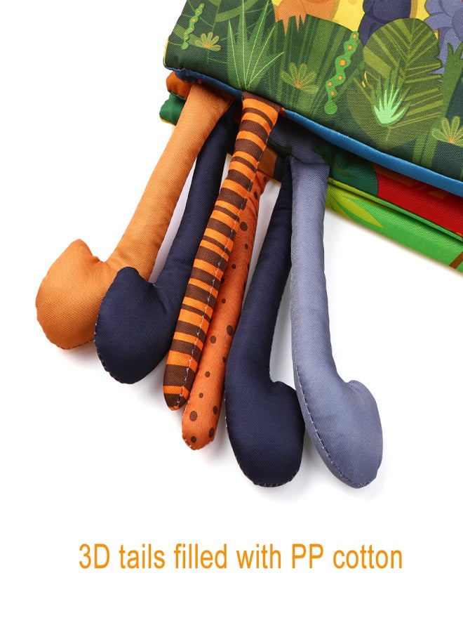 TUMAMA Baby Tail Cloth Book Soft Books Learning Animals Touch& Feel Sensory Book Educational Activity Toys Gifts for Infants Toddlers Boys Girls - Image 4