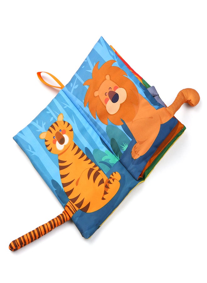 TUMAMA Baby Tail Cloth Book Soft Books Learning Animals Touch& Feel Sensory Book Educational Activity Toys Gifts for Infants Toddlers Boys Girls - Image 5