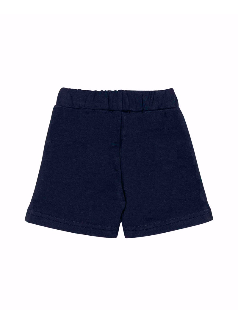 Baby Co. Navy Blue Cotton Kids Shorts - Image 2