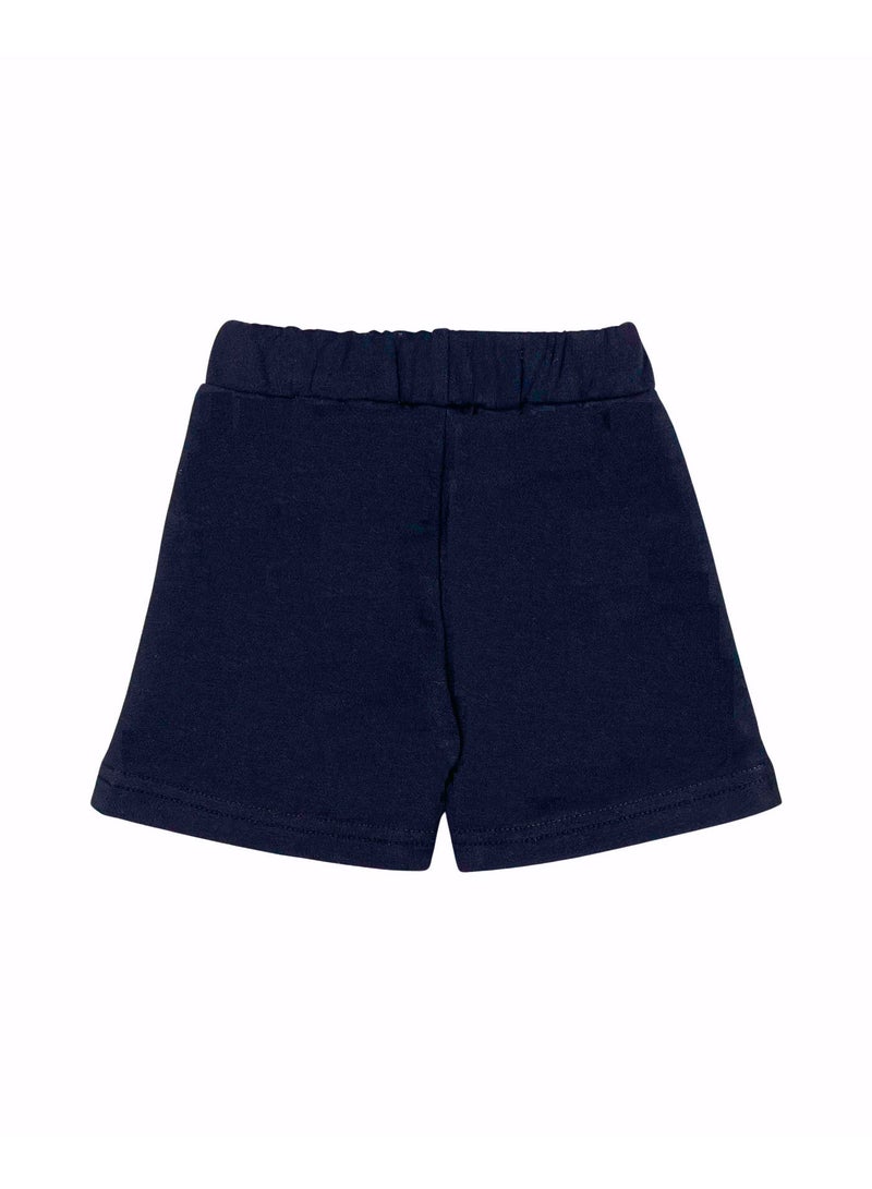 Baby Co. Navy Blue Cotton Kids Shorts - Image 2