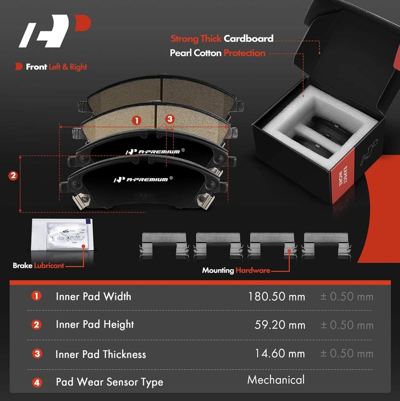 A-Premium Front Drilled and Slotted Brake Kit - Image 3