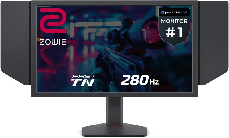 بين كيو شاشة الألعاب BenQ ZOWIE XL2540X+ | 24.1 بوصة | Fast TN بتردد 280Hz للرياضات الإلكترونية | دقة 1080p | XL Setting to Share | غطاء حماية | تعديل ارتفاع جديد بمحامل كروية صناعية عالية الجودة black - Image 1