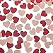 MOWO Glitter Heart Confetti for Table Wedding Birthday Party Decoration 12 inch in Diameter rose gold glitterburgundy200pc - Image 2