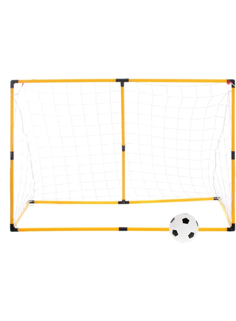 GOLD MANTIS Kids Soccer Goal Net Set with Scoring Target Sheet – Football Game Training Net with Ball, Pump & Hooks – Portable Indoor Outdoor Sports Play for Garden Lawn School Backyard - Image 3