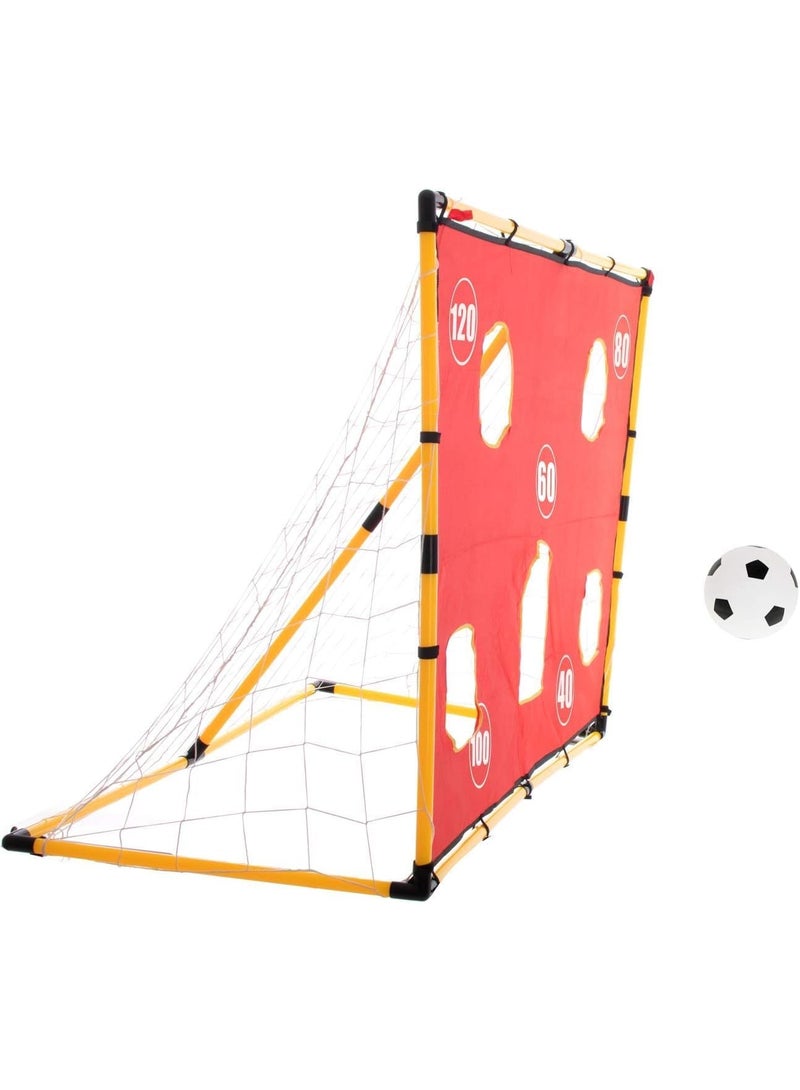 GOLD MANTIS Kids Soccer Goal Net Set with Scoring Target Sheet – Football Game Training Net with Ball, Pump & Hooks – Portable Indoor Outdoor Sports Play for Garden Lawn School Backyard - Image 4