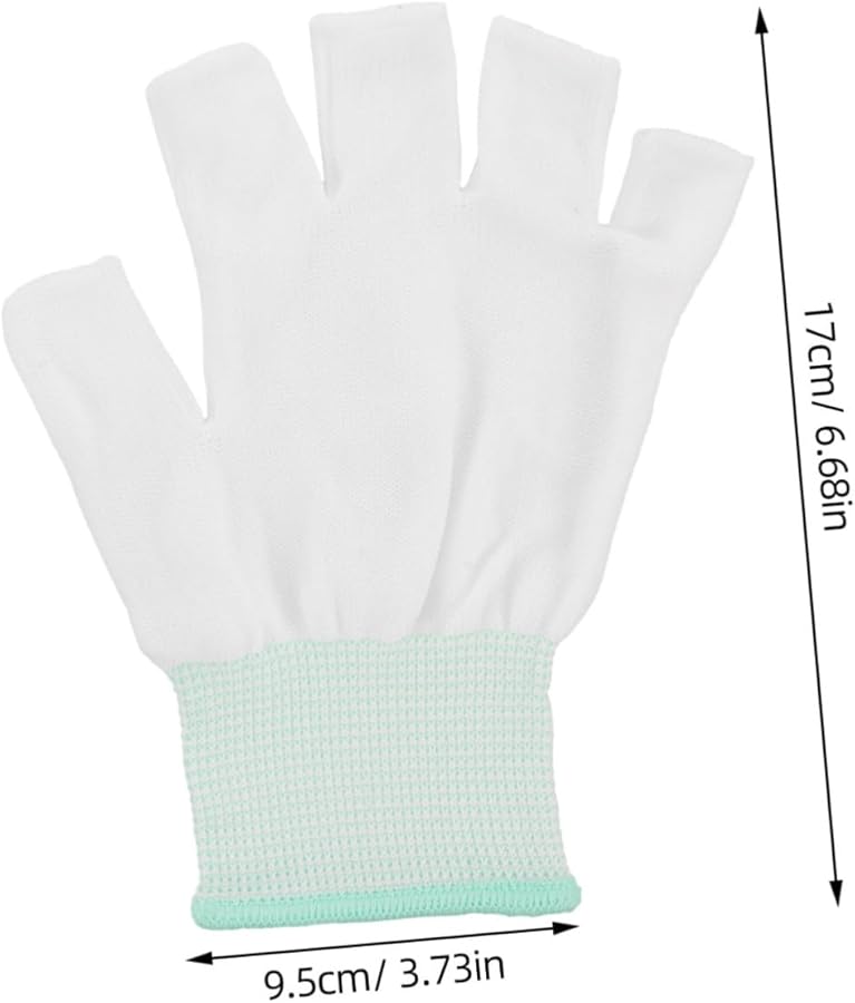 Cut Resistant Work Gloves 10 Pairs Half Finger Breathable Anti Collision For Gardening Mechanical - Image 3
