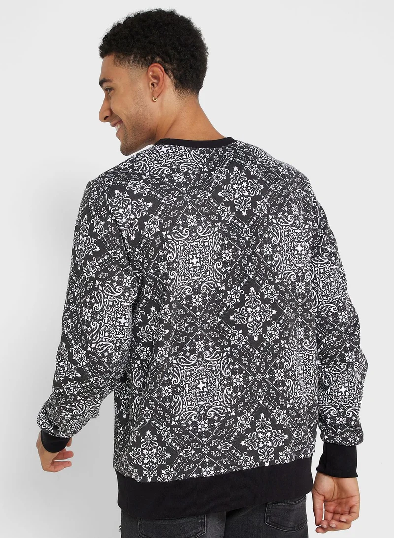 Seventy Five Aop Print Sweatshirt