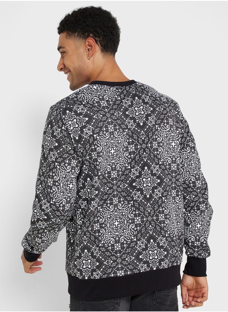 Seventy Five - Aop Print Sweatshirt - Image 1