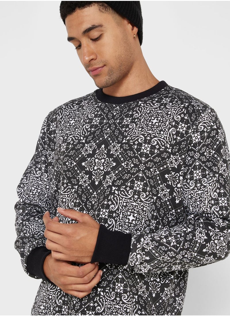 Seventy Five - Aop Print Sweatshirt - Image 1