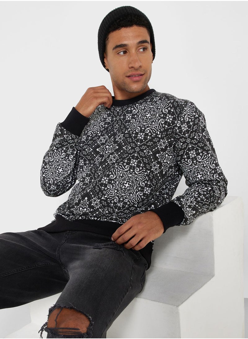 Seventy Five - Aop Print Sweatshirt - Image 1