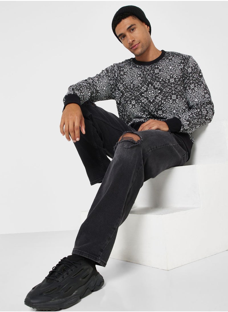 Seventy Five - Aop Print Sweatshirt - Image 1