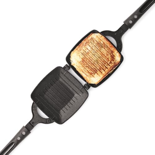 Magnus Optima Non Stick Grill Crispy Toaster for Gas Stoves - Quick Heat-Up, Uniform Cooking, PFOA-Free Non-Stick, Easy Release, Ergonomic Bakelite Handle, No Cut Design - Image 1