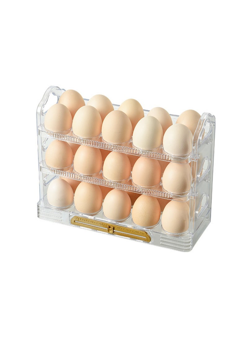 Transparent Refrigerator Egg Rack, Stackable Egg Storage Container, Suitable For Refrigerator Door, Save Space - Image 1