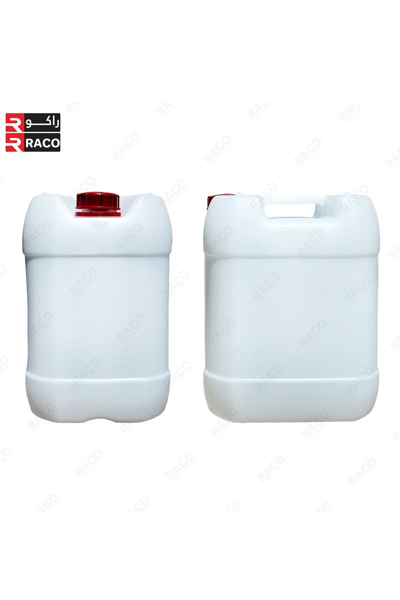 RACO RACO Jerry Can Type Plastic Canister with Black Tamper-Evident Cap for Water, Oil, Food Liquids and Chemicals 20 Litre Made in Oman  - Image 2