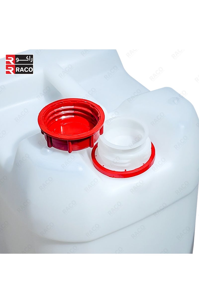 RACO RACO Jerry Can Type Plastic Canister with Black Tamper-Evident Cap for Water, Oil, Food Liquids and Chemicals 20 Litre Made in Oman  - Image 4