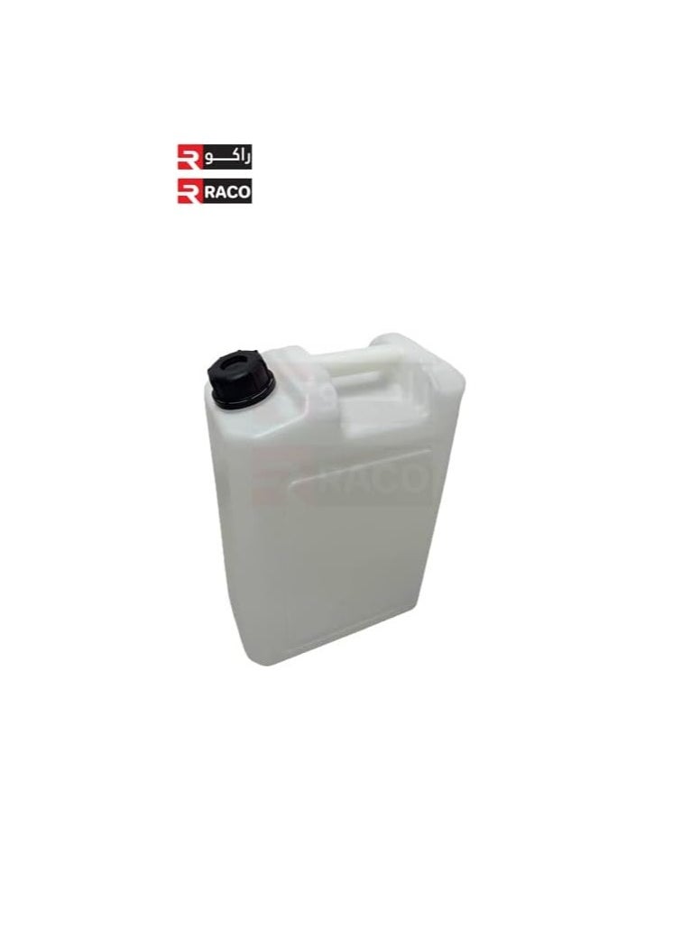 RACO RACO Jerry Can Type Plastic Canister with Black Tamper-Evident Cap for Water, Oil, Food Liquids and Chemicals 20 Litre Made in Oman  - Image 2